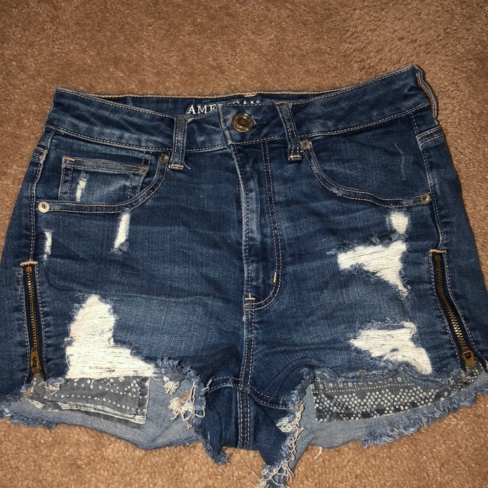Side zip festival shorts